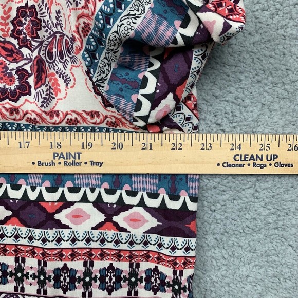 RENEE C Womens Blouse Size XL Stitch Fix Boho 3/4 Sleeve Keyhole Crossfront NWT - Picture 6 of 14